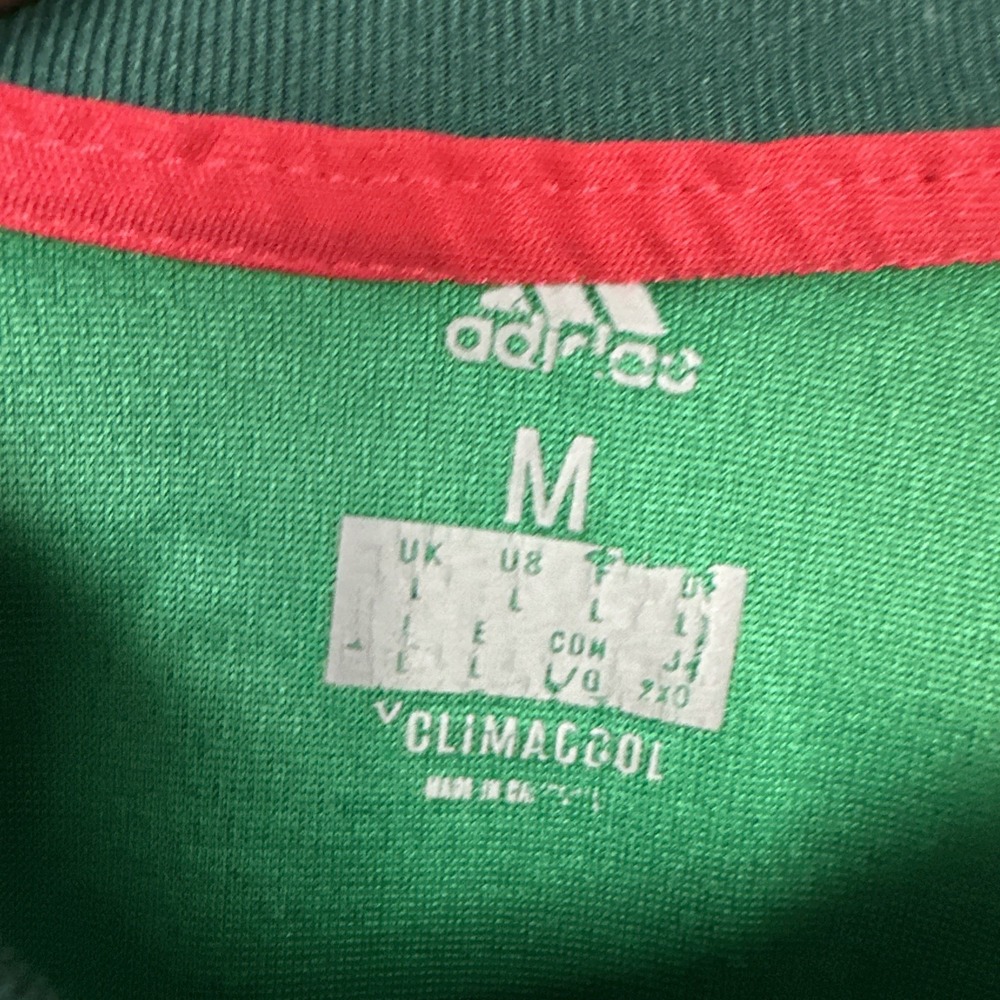 Adidas Mexico Soccer Jersey Kids Green Red Stripes Official Team Logo M - Picture 2 of 5